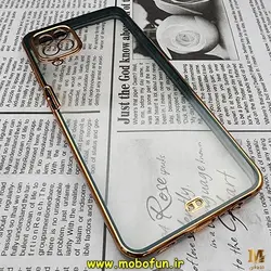 قاب گوشی Galaxy A12 سامسونگ طرح الکتروپلیتینگ ژله ای شفاف اورجینال یونیک کیس Unique Case محافظ لنز دار سبز کد 804