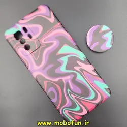 قاب گوشی Xiaomi Poco X3 GT - Redmi Note 10 Pro 5G شیائومی ژله ای فانتزی طرح آبرنگی پاپ سوکت دار محافظ لنز دار کد 804