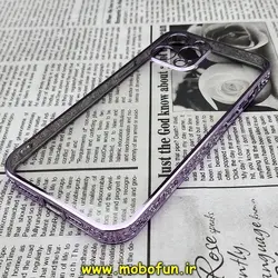 قاب گوشی iPhone 12 Pro Max آیفون طرح الکتروپلیتینگ ژله ای شفاف اورجینال یونیک کیس Unique Case محافظ لنز دار یاسی کد 380