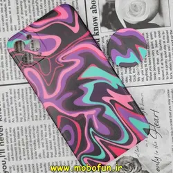 قاب گوشی iPhone 11 Pro Max آیفون ژله ای فانتزی طرح آبرنگی پاپ سوکت دار محافظ لنز دار کد 344