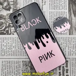 قاب گوشی Galaxy A22 4G - Galaxy M32 4G سامسونگ فانتزی سوزنی برجسته طرح مشکی صورتی پاپ سوکت دار محافظ لنزدار کد 420