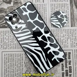 قاب گوشی Galaxy A22 4G - Galaxy M32 4G سامسونگ فانتزی سوزنی برجسته طرح سیاه سفید پاپ سوکت دار محافظ لنزدار کد 402