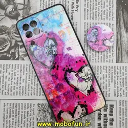 قاب گوشی Galaxy A22 4G - Galaxy M32 4G سامسونگ فانتزی سوزنی برجسته طرح قلبی پاپ سوکت دار محافظ لنزدار کد 397