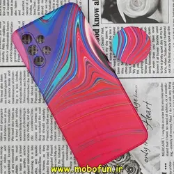 قاب گوشی Galaxy A13 4G سامسونگ ژله ای فانتزی طرح آبرنگی پاپ سوکت دار محافظ لنز دار کد 177