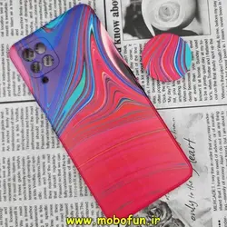 قاب گوشی Galaxy A12 سامسونگ ژله ای فانتزی طرح آبرنگی پاپ سوکت دار محافظ لنز دار کد 705
