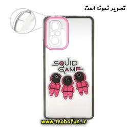 قاب گوشی Redmi Note 11 Pro Plus شیائومی ژله ای طرح دار شفاف محافظ لنز دار اسکویید گیم بازی مرکب کد 28