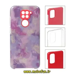 قاب گوشی Redmi Note 9 شیائومی طرح ژله ای طرح دار آبرنگی اکلیلی محافظ لنزدار کد 333