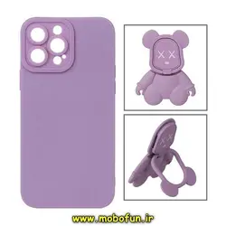 قاب گوشی iPhone 13 Pro Max آیفون طرح ربات KAWS سیلیکونی پرو کمرا پاپ سوکت دار محافظ لنز دار یاسی کد 231