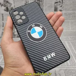 قاب گوشی Galaxy A73 5G سامسونگ طرح کربن ماشینی بی ام و BMW محافظ لنز دار مشکی کد 94