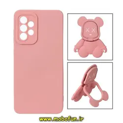 قاب گوشی Galaxy A33 5G سامسونگ طرح ربات KAWS سیلیکونی پرو کمرا پاپ سوکت دار محافظ لنز دار گلبهی کد 113