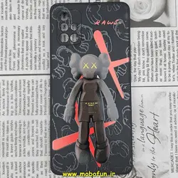 قاب گوشی Galaxy A71 سامسونگ سیلیکونی ژله ای طرح ربات KAWS محافظ لنز دار مشکی کد 389