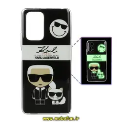 قاب گوشی Galaxy A33 5G سامسونگ طرح کارل KARL شب رنگ پشت طلق براق کد 96