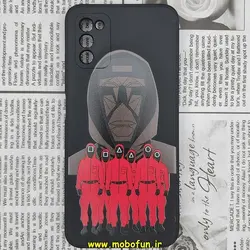 قاب گوشی Galaxy A02S - Galaxy A03S سامسونگ سیلیکونی ژله ای طرح اسکویید گیم بازی مرکب محافظ لنز دار مشکی کد 181