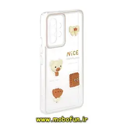 قاب گوشی Galaxy A53 5G سامسونگ ژله ای طرح دار سه بعدی عروسکی LUCKY شفاف محافظ لنز دار کد 117