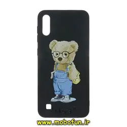 قاب گوشی Galaxy A10 - Galaxy M10 سامسونگ سیلیکونی ژله ای طرح خرسی تدی Tedi مشکی کد 89