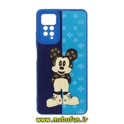 قاب گوشی Redmi Note 11 Pro 4G Global - Redmi Note 11 Pro 5G Global شیائومی طرح سیلیکونی ژله ای سه بعدی برجسته میکی موس لویی ویتون LV محافظ لنز دار کد 54