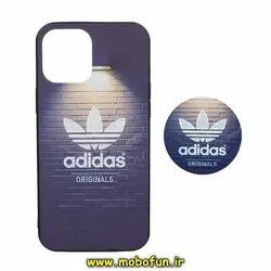قاب گوشی iPhone 12 Pro Max آیفون فانتزی سوزنی برجسته طرح آدیداس adidas پاپ سوکت دار کد 286