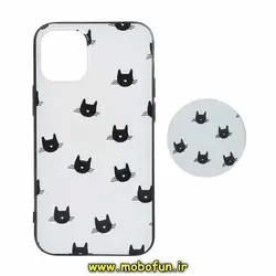 قاب گوشی iPhone 12 - iPhone 12 Pro آیفون فانتزی سوزنی برجسته طرح گربه بازیگوش پاپ سوکت دار کد 450