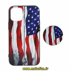 قاب گوشی iPhone 12 - iPhone 12 Pro آیفون فانتزی سوزنی برجسته طرح پرچم آمریکا USA پاپ سوکت دار کد 445