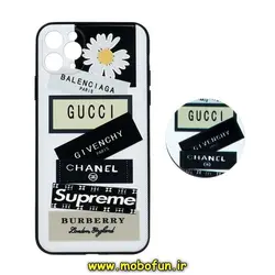 قاب گوشی iPhone 11 Pro Max آیفون فانتزی سوزنی برجسته طرح بابونه لاکچری پاپ سوکت دار محافظ لنزدار کد 286