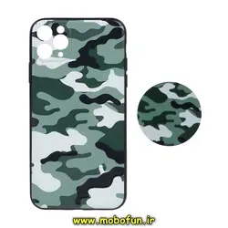 قاب گوشی iPhone 11 Pro Max آیفون فانتزی سوزنی برجسته طرح چریکی ارتشی پاپ سوکت دار محافظ لنزدار کد 267