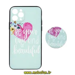 قاب گوشی iPhone 11 Pro آیفون فانتزی سوزنی برجسته طرح قلبی پاپ سوکت دار محافظ لنزدار کد 197