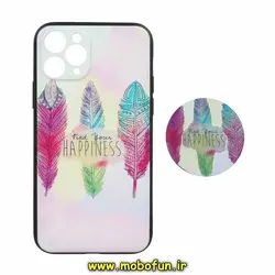 قاب گوشی iPhone 11 Pro آیفون فانتزی سوزنی برجسته طرح پر رنگی پاپ سوکت دار محافظ لنزدار کد 193