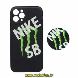 قاب گوشی iPhone 11 Pro آیفون فانتزی سوزنی برجسته طرح نایکی NIKE SB پاپ سوکت دار محافظ لنزدار کد 182