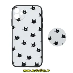 قاب گوشی iPhone 11 آیفون فانتزی سوزنی برجسته طرح گربه بازیگوش پاپ سوکت دار محافظ لنزدار کد 227