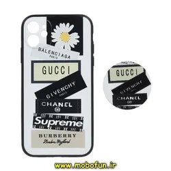 قاب گوشی iPhone 11 آیفون فانتزی سوزنی برجسته طرح بابونه لاکچری پاپ سوکت دار محافظ لنزدار کد 223
