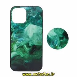 قاب گوشی iPhone 12 Pro Max آیفون فانتزی سوزنی برجسته طرح آبرنگی پاپ سوکت دار کد 244