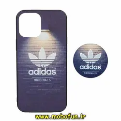 قاب گوشی iPhone 12 Pro Max آیفون فانتزی سوزنی برجسته طرح آدیداس adidas پاپ سوکت دار کد 240