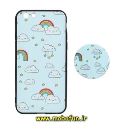 قاب گوشی iPhone 6 - iPhone 6s آیفون فانتزی سوزنی برجسته طرح ابر و ستاره پاپ سوکت دار کد 211