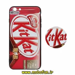 قاب گوشی iPhone 6 Plus - iPhone 6S Plus آیفون فانتزی سوزنی برجسته طرح کیت کت KITKAT پاپ سوکت دار کد 217