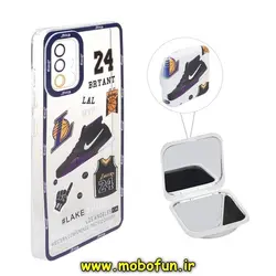 قاب گوشی Galaxy A71 سامسونگ ژله ای شفاف فانتزی طرح نایکی ورزشی NIKE پاپ سوکت دار آینه ای محافظ لنز دار کد 362