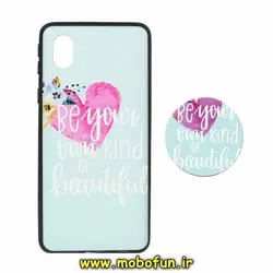 قاب گوشی Galaxy A01 Core - Galaxy M01 Core - Galaxy A3 Core سامسونگ فانتزی سوزنی برجسته طرح قلبی پاپ سوکت دار کد 171