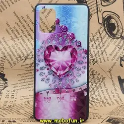 قاب گوشی Galaxy A71 سامسونگ طرح دار الماسی قلب کریستالی کد 316