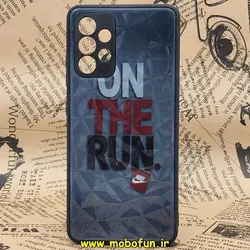 قاب گوشی Galaxy A32 4G سامسونگ طرح دار الماسی محافظ لنز دار ON THE RUN نایکی کد 359