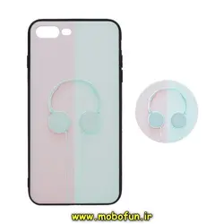 قاب گوشی iPhone 7 Plus - iPhone 8 Plus آیفون فانتزی سوزنی برجسته طرح هدفون موزیک پاپ سوکت دار کد 251