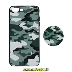 قاب گوشی iPhone 7 Plus - iPhone 8 Plus آیفون فانتزی سوزنی برجسته طرح ارتشی چریکی پاپ سوکت دار کد 248
