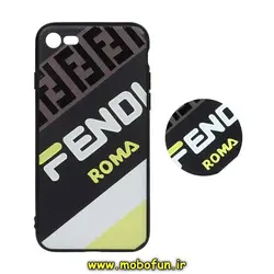 قاب گوشی iPhone 7 - iPhone 8 - iPhone SE 2020 آیفون فانتزی سوزنی برجسته طرح FENDI ROMA پاپ سوکت دار کد 304