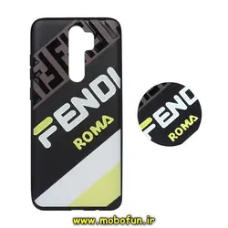 قاب گوشی Redmi Note 8 Pro شیائومی فانتزی سوزنی برجسته طرح FENDI ROMA پاپ سوکت دار کد 402