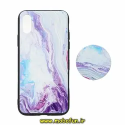 قاب گوشی iPhone X - iPhone XS آیفون فانتزی سوزنی برجسته طرح آبرنگی پاپ سوکت دار کد 240