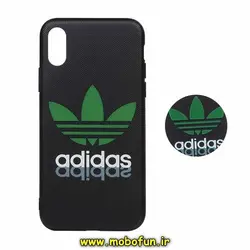 قاب گوشی iPhone X - iPhone XS آیفون فانتزی سوزنی برجسته طرح آدیداس adidas پاپ سوکت دار کد 234