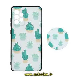قاب گوشی Galaxy A72 4G - Galaxy A72 5G سامسونگ فانتزی سوزنی برجسته طرح گل کاکتوس پاپ سوکت دار محافظ لنز دار کد 288