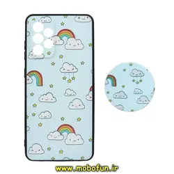 قاب گوشی Galaxy A72 4G - Galaxy A72 5G سامسونگ فانتزی سوزنی برجسته طرح ابر و ستاره پاپ سوکت دار محافظ لنز دار کد 271