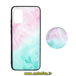 قاب گوشی Galaxy A02S سامسونگ فانتزی سوزنی برجسته طرح آبرنگی پاپ سوکت دار کد 279