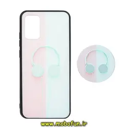 قاب گوشی Galaxy A02S سامسونگ فانتزی سوزنی برجسته طرح هدفون موزیک پاپ سوکت دار کد 277