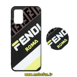 قاب گوشی Galaxy A02S سامسونگ فانتزی سوزنی برجسته طرح FENDI ROMA پاپ سوکت دار کد 250