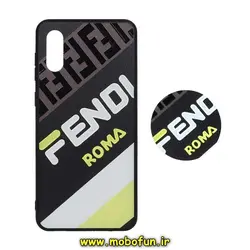 قاب گوشی Galaxy A02 - Galaxy A022 سامسونگ فانتزی سوزنی برجسته طرح FENDI ROMA پاپ سوکت دار کد 202